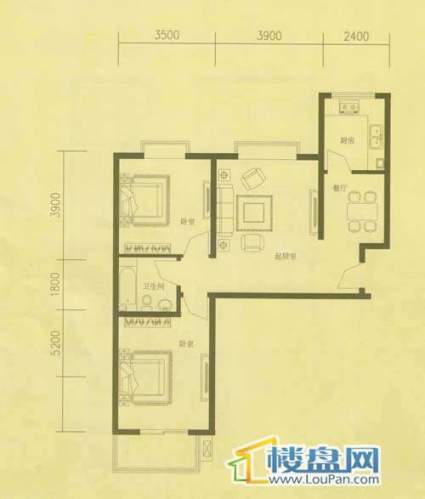 室厅卫  87.36㎡