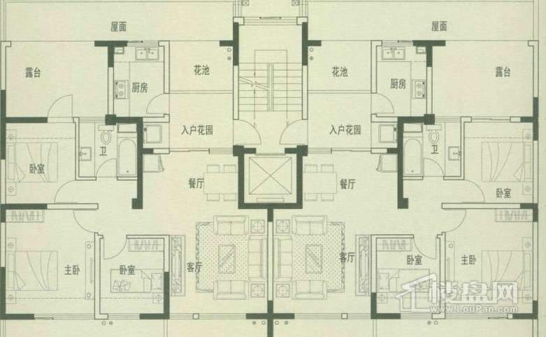 滇池卫城铂睿户型图