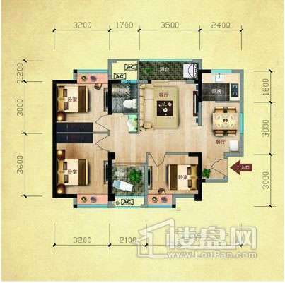 福晟钱隆公馆B区户型图