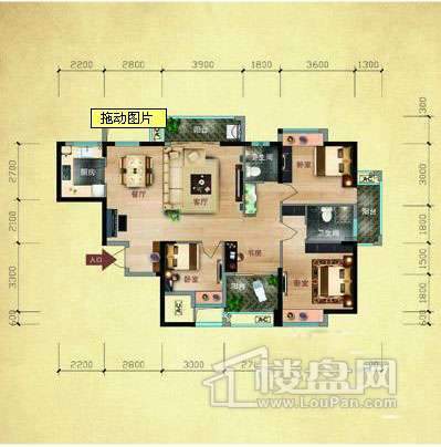 福晟钱隆公馆B区户型图