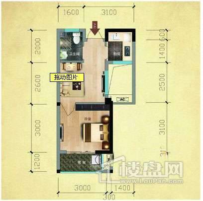 福晟钱隆公馆B区户型图