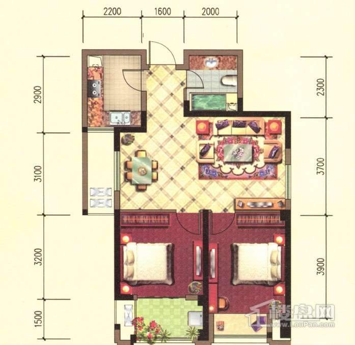 群升白马郡户型图