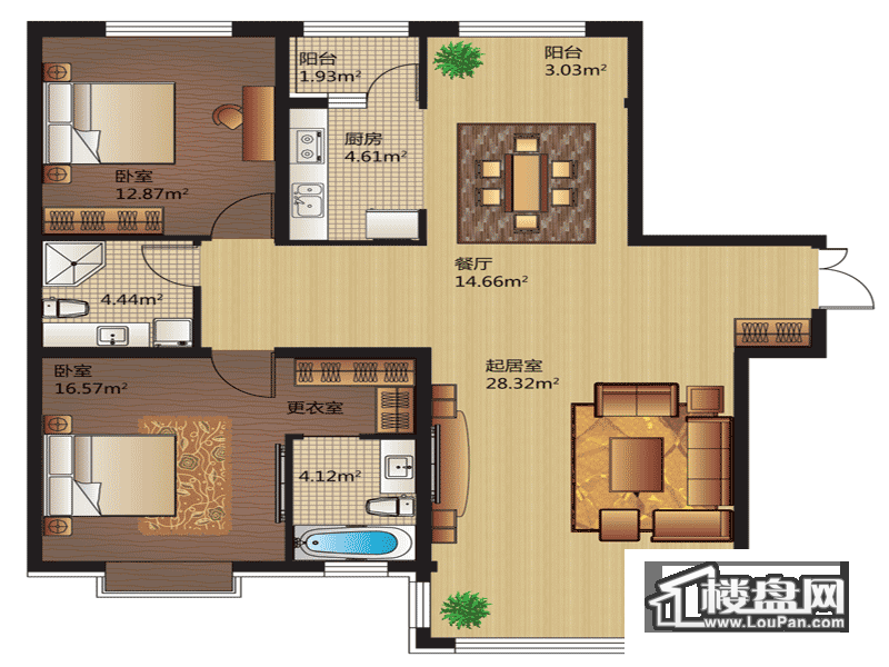 宏润翠湖天地户型图