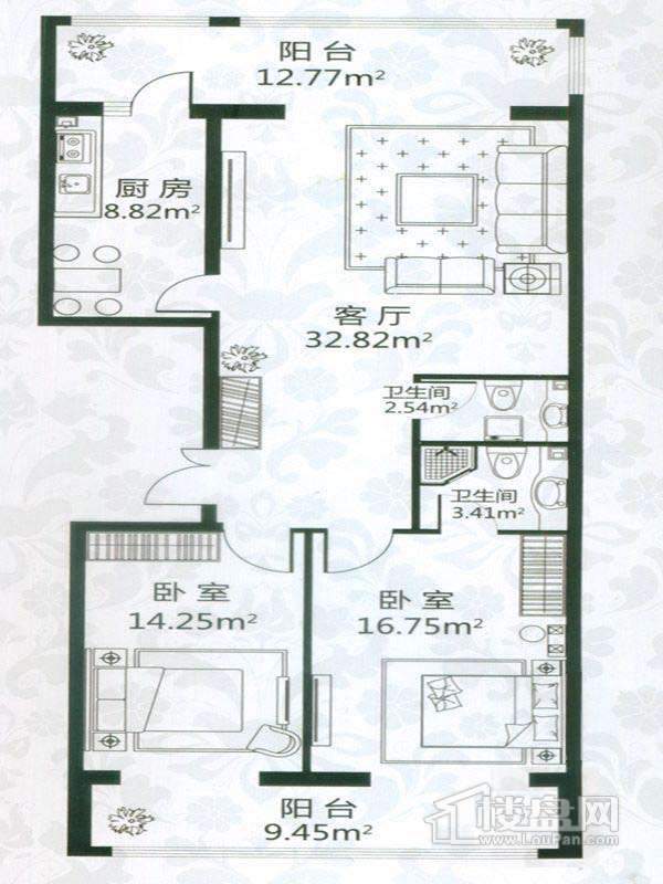 观澜宝邸户型图A3户型 