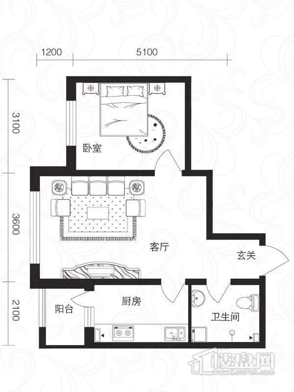 鑫都丽水雅居户型图B4-a户 