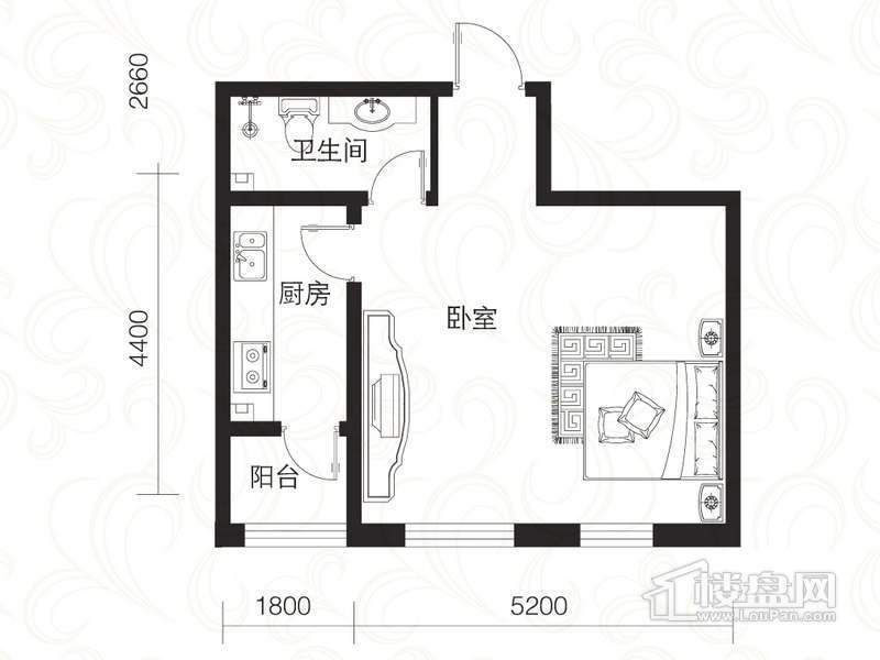 鑫都丽水雅居户型图B6-b户 