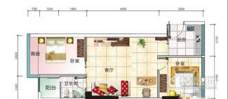 户型图精装公寓户型