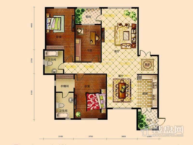 盛和天下户型图G14栋户 