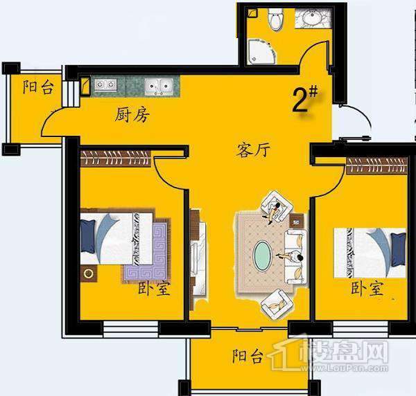 绿色新城户型图2#C户型