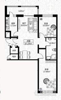 户型图7号楼3单元 