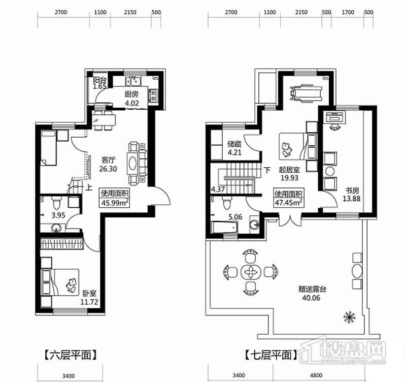 金域蓝城户型图H户型 