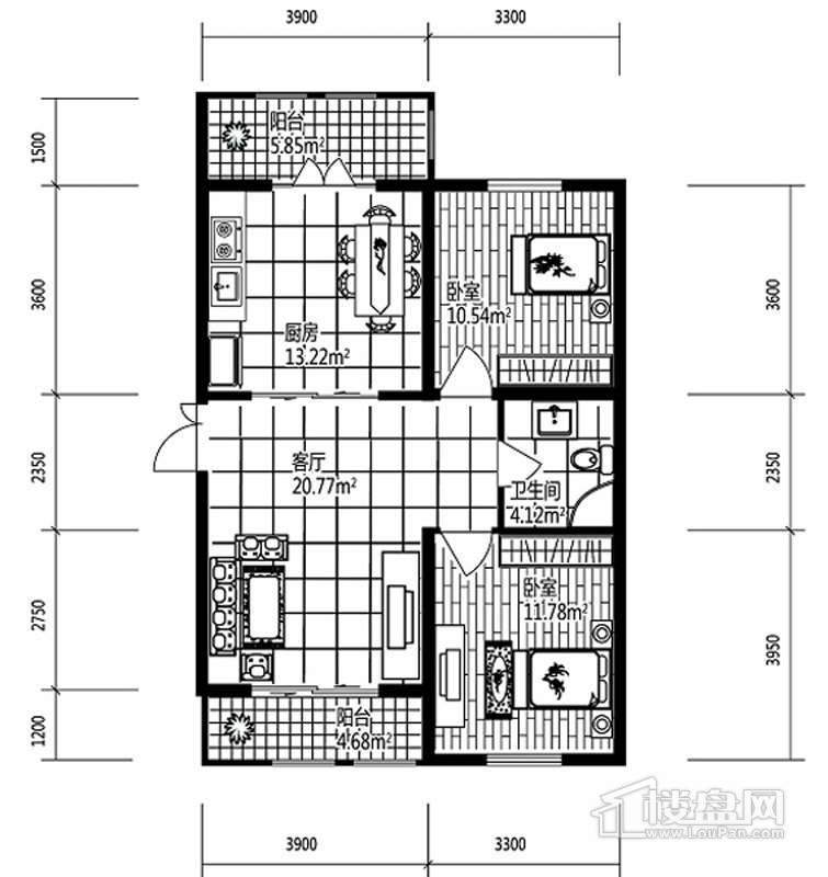 金域蓝城户型图313-321-41