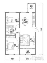 金域蓝城户型图G10户 