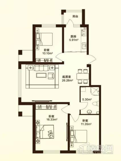 海富第五大道户型图