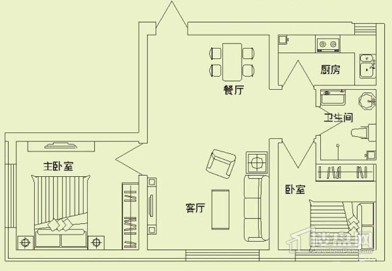 滨才城户型图E2a户型C1c户型 