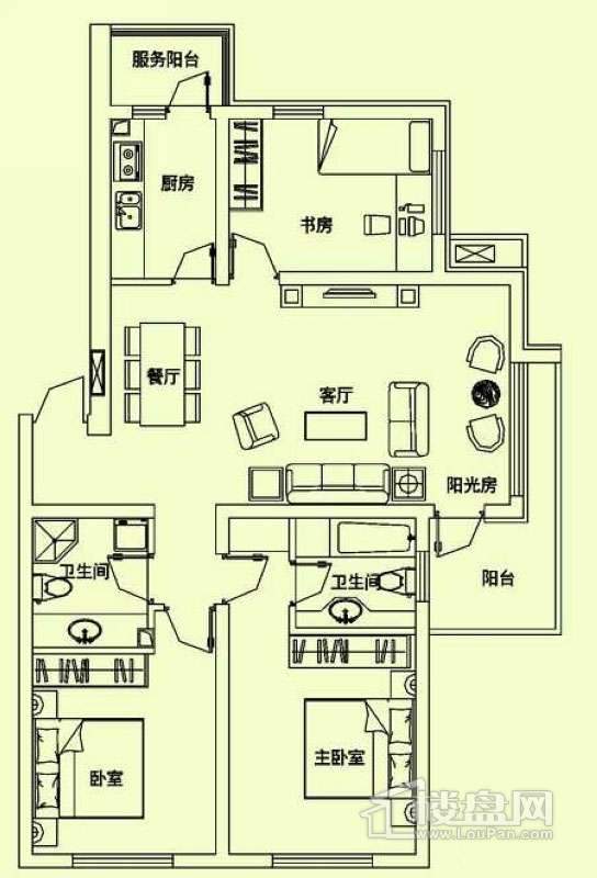 滨才城户型图G