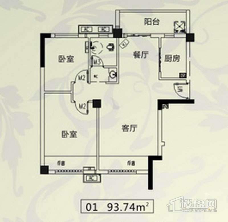 公园一号户型图