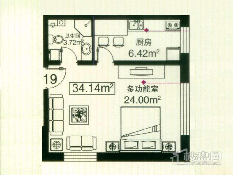 丽水丁香园户型图19、20号  