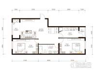 中山国际户型图B4户型 2室