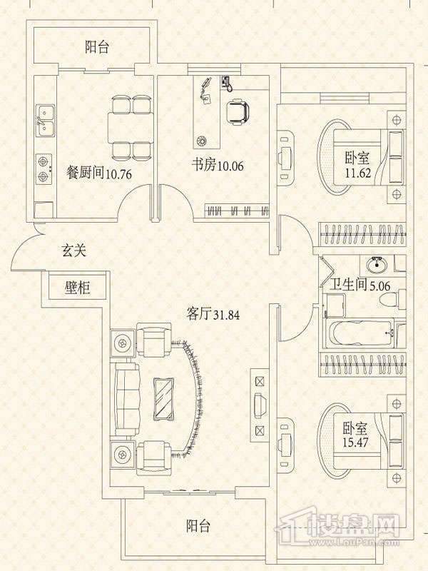 悦城G4-5号楼户型图 