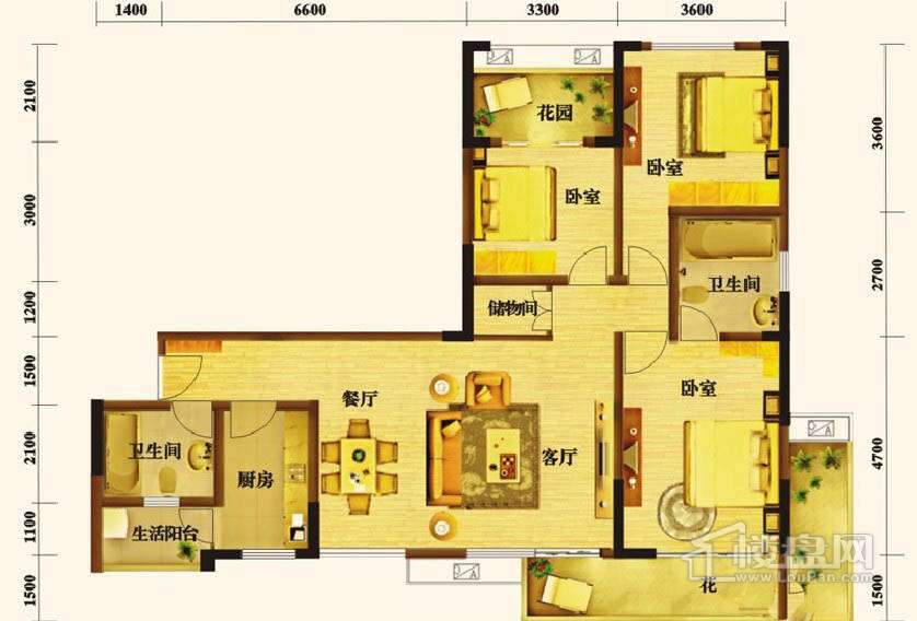 成都卡碧蓝湾户型图-成都楼盘网