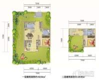 D型一跃二户型2室2厅2卫1厨