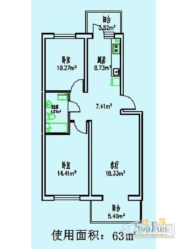 安居绿园户型图