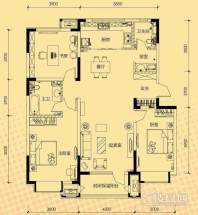 洋房标准层奢适洋房户型图