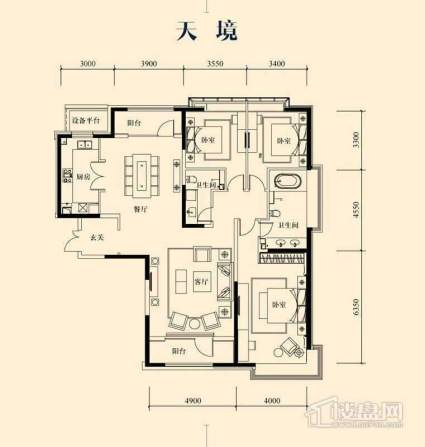 三期超高层标准层04户型