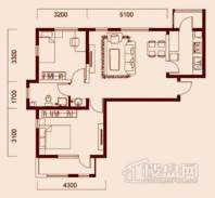 一期濠景揽月标准层A户型图2室1厅1卫1厨 89.00㎡.jpg