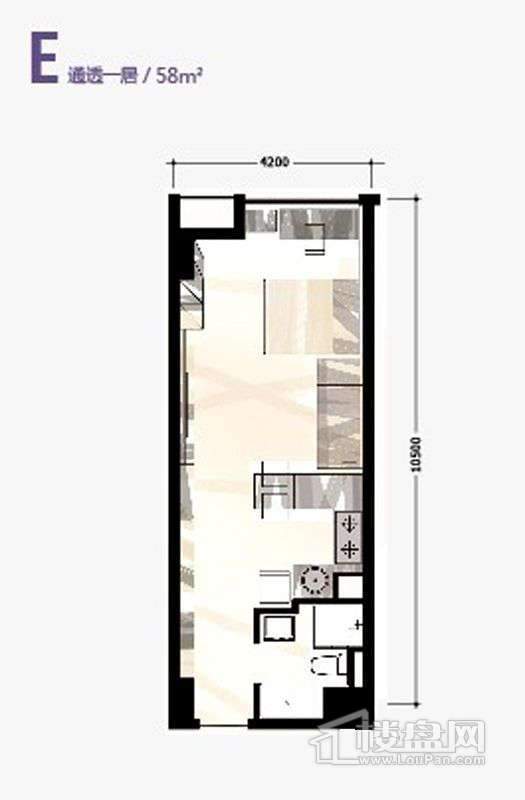 36号楼标准层E户型