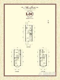 二期L3C户型平面图3室3厅3卫1厨 165.93