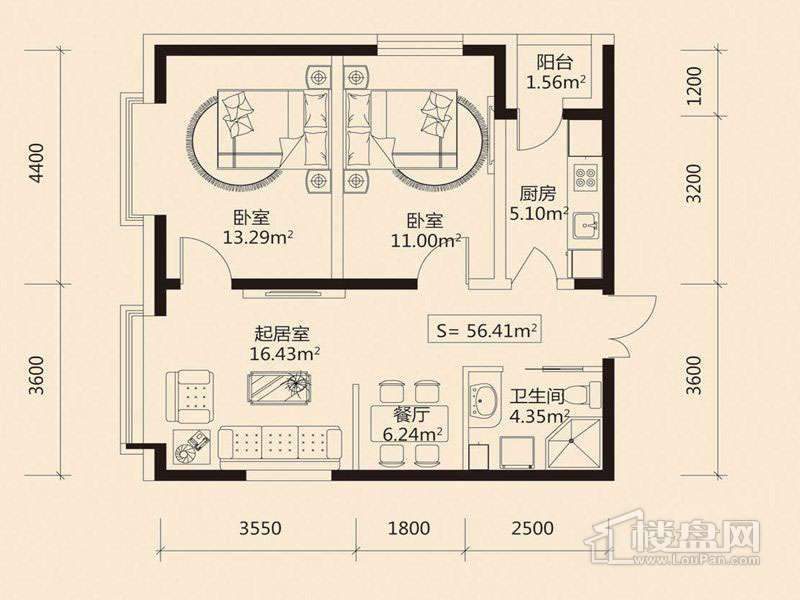 工大左岸户型图