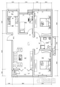 二期高层标准层F户型图3室1厅1卫1厨 84.46㎡.jpg