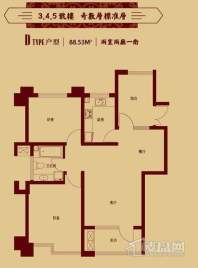 二区3、4、5号楼奇数层标准层D户型