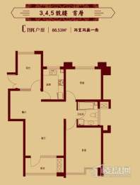 二区3、4、5号楼首层C户型