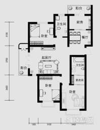 27号楼标准层D2户型