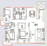 洋房标准层C户型