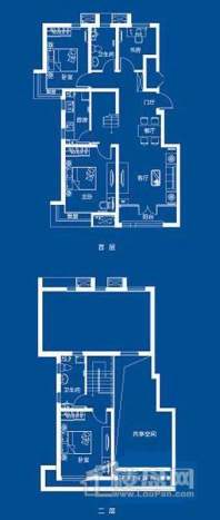 小高层3+2跃景上品跃层户型图