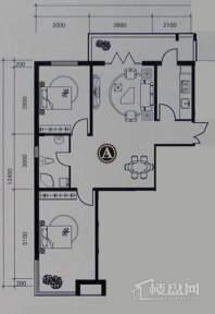 金京赛丽斯10、11、12#楼A户型 2室2厅1卫1厨