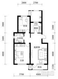 一期洋房标准层B户型