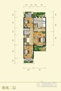 阳光墅别墅E户型二层