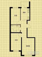金河铭苑G10-01户型 2室1厅1卫1厨 