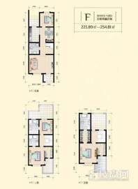 二期联排别墅F户型4室2厅4卫1厨 230.00