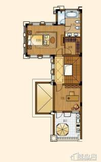 顺发堤香270㎡户型三层5室2厅2卫1厨 270.00㎡