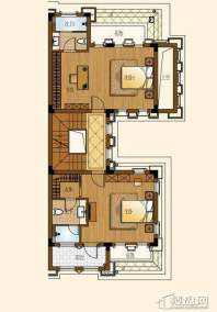 顺发堤香230㎡户型二层3室2厅2卫1厨 230.00㎡