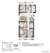 郡原相江公寓户型图