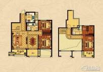 中国铁建国际城B-2（跃层）4室2厅2卫1厨 135.00㎡