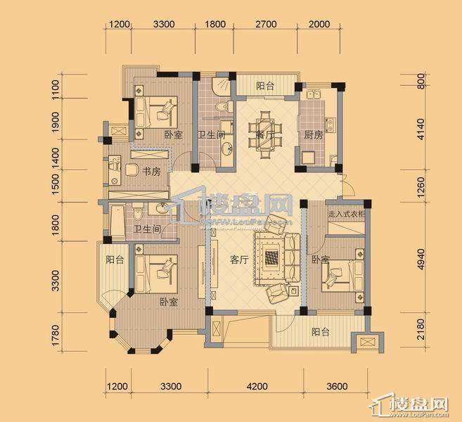 杭州帝凯帝景园 户型图-杭州楼盘网