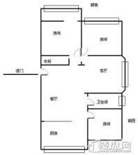 清源上林湖3室 户型图3室2厅1卫1厨 235.00㎡